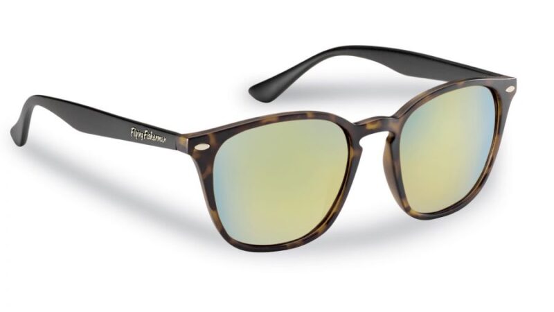 Flying Fisherman Muriel Sunglasses 7881TAG Amber-Gold Mirror-Tortoise Black