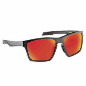 Flying Fisherman Sandbar Sunglasses 7761 Amber-Red Mirror-Matte Crystal Black
