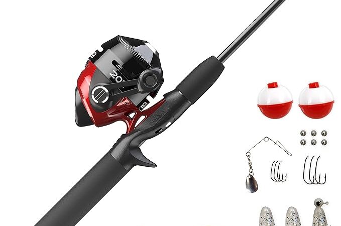 Zebco 202 Spincast Combo Kit 5´6" Medium Light Black/Red