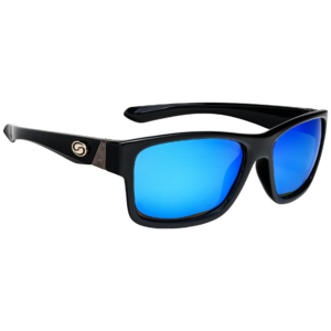 Strike King - Sunglasses Pro Shiny Tortoiseshell Frame Multi Layer Green  Mirror Amber Base Lens 