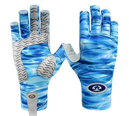 Flying Fisherman SunBandit Gloves L/XL Blue Water
