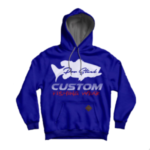 ProSteel Hoodie Custom Fishing Blue  -S-