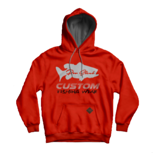 ProSteel Hoodie Custom Fishing Red  -S-