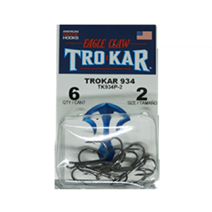 Trokar 3X Strong Treble Round Bend #2 TK934P-2