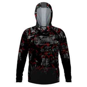 Pro Steel Hoodie Kango Carbon Black Red- S