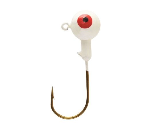 Eagle Claw Ball Head Jigs 1/8oz 10ok White