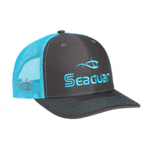Seaguar Mesh Adjustable Hat 112 Charcoal Neon Blue