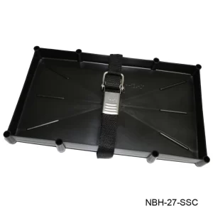 TH Marine Battery Holder Tray with Stainless Buckle 27 Series Battery Tray w/ Stainless Steel Buckled Strap