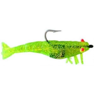 DOA 2.75″ Shrimp 6pk Chartreuse Silver