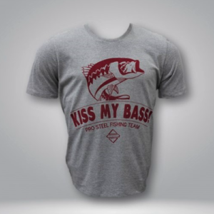 Pro Steel Kiss My Bass T-Shirt Gray- XL
