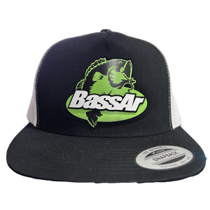 BassAr Black/White Snapback Cap 3D Logo
