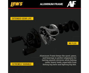 Lews Custom 8.3.1 Right Hand Baitcast Reel CU1XHG3