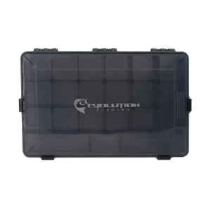 Evolution Outdoor 3700 4-Latch Water Proof Tackle Tray Black 31026-EV