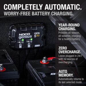 Noco GEN5X2 12V 2-Bank 10A On-Board Battery Charger