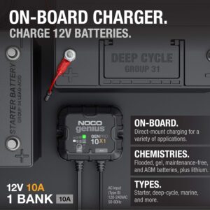 Noco GENPRO10X1 12V 1-Bank 10A On-Board Battery Charger