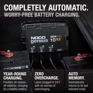 Noco GENPRO10X3 12V 3-Bank 30A On-Board Battery Charger