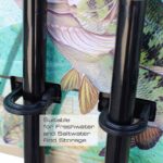Rush Creek Creations Guy Harvey Bass Fishing Wall Storage Rack 6 Rod Holder - Imagen 4
