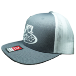 BassAr Trucker Cap Adjustable Gray/White