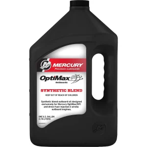 Mercury 2-Stroke Performance DFI Synthetic Blend Marine Engine Oil 3.78lts 8M0229798 (Aceite sintético de alto rendimiento para motores marinos Mercury de 2 tiempos DFI)