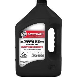 Mercury 2-Stroke Premium Plus Synthetic Blend Marine Engine Oil 3.78lts 858027K01 (Aceite sintético de mezcla premium para motores marinos Mercury de 2 tiempos)