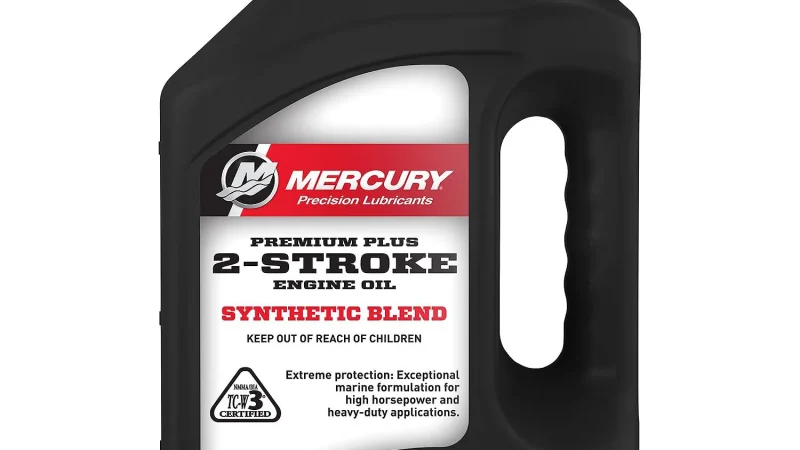 Mercury 2-Stroke Premium Plus Synthetic Blend Marine Engine Oil 3.78lts 858027K01 (Aceite sintético de mezcla premium para motores marinos Mercury de 2 tiempos)