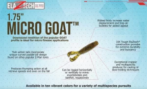 Z-Man Micro GOAT 1.75″ 8pz (Varios Colores a Elegir)