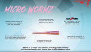 Z-Man Micro WormZ 2″ 8Pk (Varios Colores Disponibles)