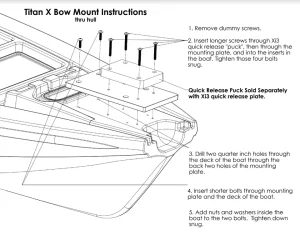 Native Bow Mount, Hammer and TitanX AMOT010