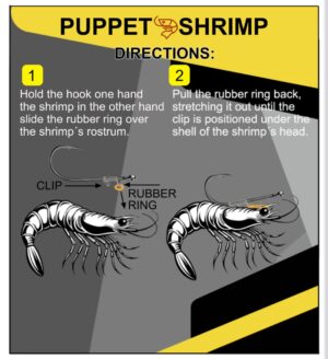 Oxigen Live Live Shrimp Holder Hook Puppet Shrimp