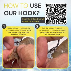 Oxigen Live Live Shrimp Holder Hook Puppet Shrimp