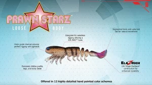 Z-Man PrawnstarZ LB (Loose Body) 3.5″ 3pz (Varios Colores a Elegir)