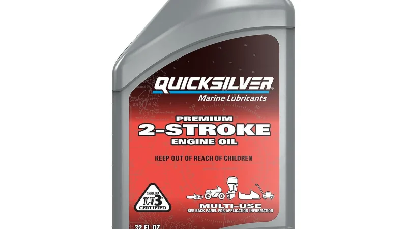 Quicksilver 2-Stroke Premium Marine Engine Oil 946ml 8M0229789 (Aceite motores marinos de 2 tiempos)