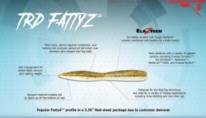 Z-Man TRD FattyZ 3.25” 8pz (Varios Colores a Elegir)