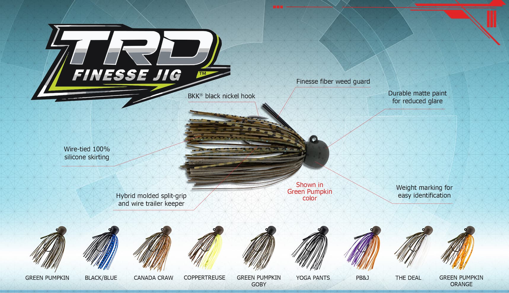 Z-Man TRD™ Finesse Jig 1/4 1pz (Varios Colores a Elegir) - Imagen 2
