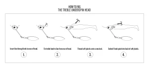 6th Sense Treble Underspin – Baby Shad (Varios Pesos)