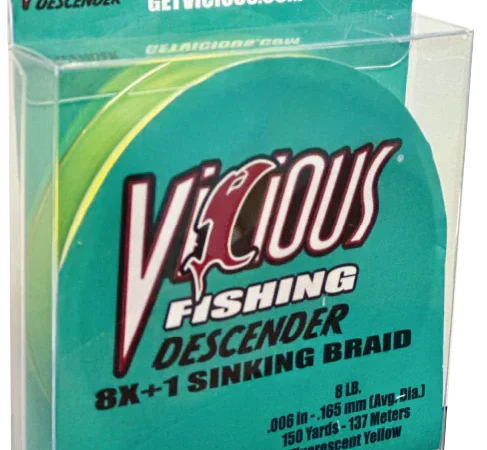 Vicious Descender Sinking Yellow Braid 150 Yds