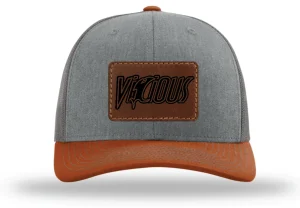 Vicious Logo Cap – Gray/Charcoal/Orange