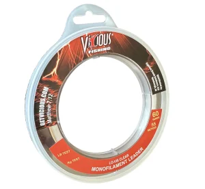Vicious Mono Leader – 50 Lb Test 60Yds