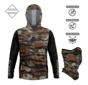 Pro Steel Sand Camo Hoodie y Suncover Combo (Varias Tallas)