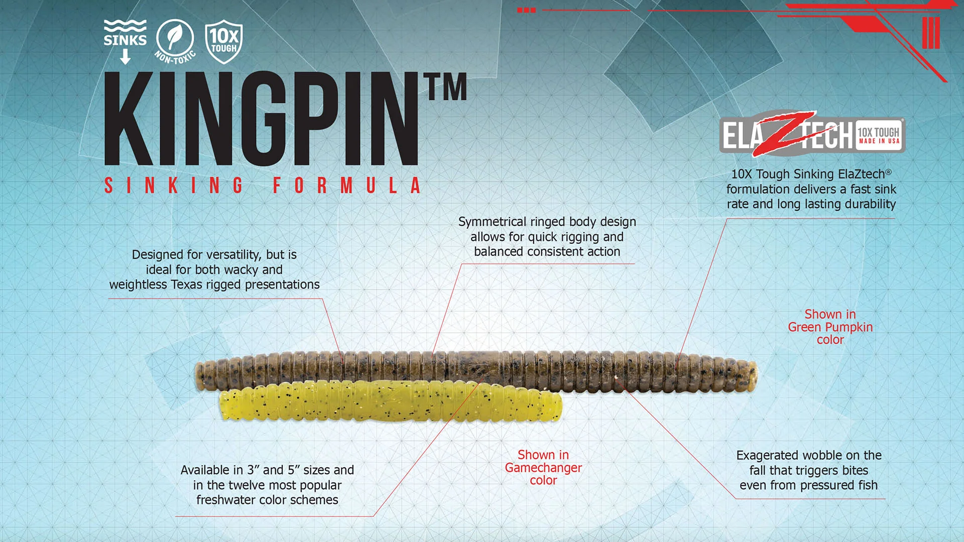Z-Man Kingpin 3" 8pz (Varios Colores a Elegir) - Imagen 2