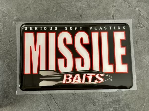 Missile Baits Missile Black Domed Decal
