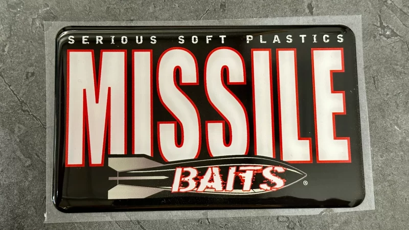 Missile Baits Missile Black Domed Decal