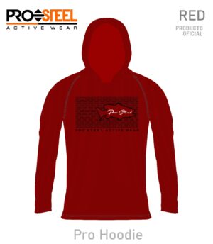 Pro Steel Pro Hoodie Red (Algodon) – L