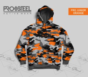 Pro Steel Hoodie Pro Junior Orange -L-