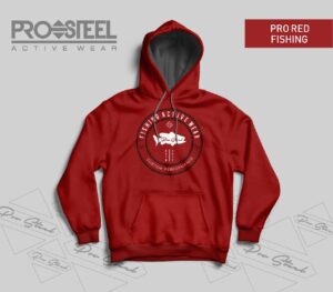 Hoodie Pro Steel Pro Red Fishing -M-